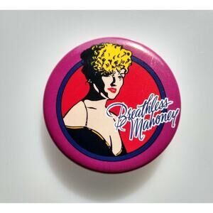 Dick Tracy Madonna Breathless Mahoney Pinback Button Badge Disney Licensed Pin
